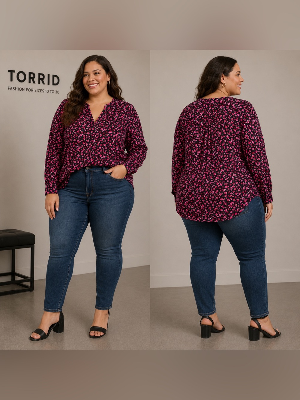 NWOT TORRID Heart Lightweight Top (2)